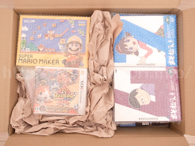 キットに買取依頼品を詰める