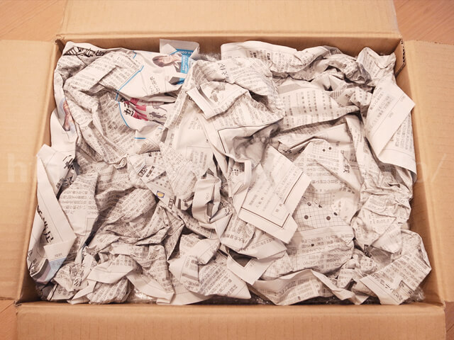 ダンボールを開封